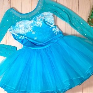 Snow/Ice Princess Long Sleeve Tutu Dress